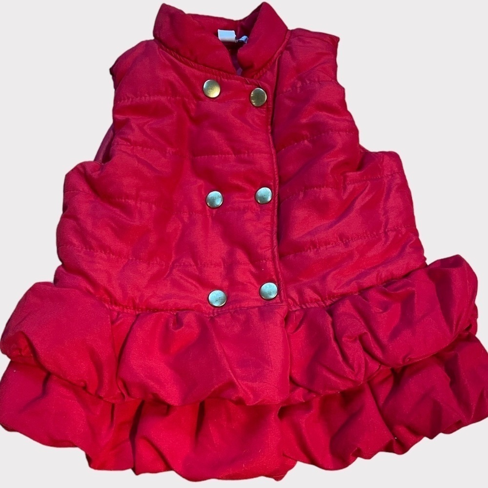 Kids Headquarters Red Puffy Vest Size 3T